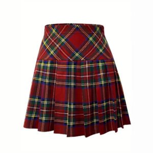 Women's striped pleated skirt women's skirt high-end commuting short skirt women's skirt