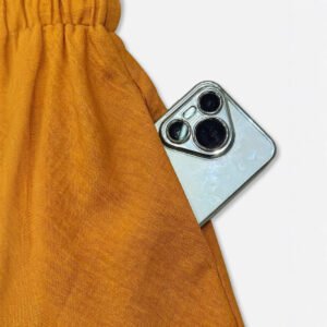 Pre-sale women's solid color woven braided short-sleeved shirt collar waist drawstring temperament dress