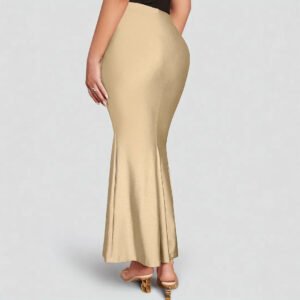 Style women's clothing, early autumn women's fish tail slim knitted elastic elastic waist half-body midi skirt